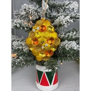 Christmas Ornament-Honeycomb Christmas Ornament-The Bridge Collection-